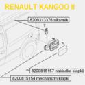 klapka wlewu paliwa - mechanizm Renault Kangoo II (OEM Renault)