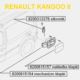klapka wlewu paliwa - nakładka do malowania Renault Kangoo II (OEM Renault)