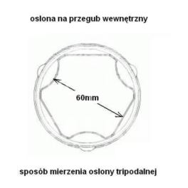 osłona przegubu Citroen C2/ C3/ Peugeot 206/ 208 na tripod od skrzyni biegów - lewa w zestawie - zamiennik Prottego Palladium