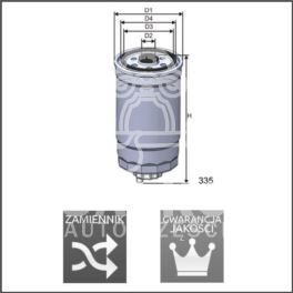 filtr paliwa Citroen, Peugeot, Fiat 2,2/2,8HDi - zamiennik francuski Mecafilter
