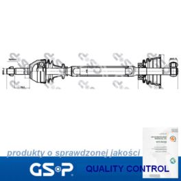 półoś Renault TWINGO -97 JB0/1 lewa - nowa w zamienniku GSP