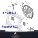 śruba wspornika obudowy wentylatora chłodnicy Peugeot 206/ ... oryginał Peugeot