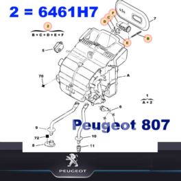 zawór klimatyzacji Citroen C8/ Peugeot 807... rozprężny (oryginał Peugeot)