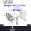wentylator chłodnicy Citroen C5 III/ Peugeot 407 z płynną regulacja obrotów - nowy oryginał Peugeot
