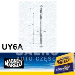 świeca żarowa JUMPER III 3,0HDi - włoski producent Magneti Marelli