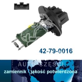 regulator nagrzewnicy - moduł Citroen XSARA PICASSO/ Peugeot 206/ 307 rezystor MM +AC - nowy zamiennik niemiecki Vemo