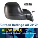lusterko Citroen BERLINGO III 2012- prawe elektryczne/ szkło ogrzewane - nowe w zamienniku View Max