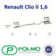 tłumik Renault CLIO II 1,4-16v końcowy - zamiennik polski POLMO