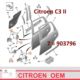 zawias drzwi Citroen C3/ C3 II lewy - górny (oryginał Citroen)