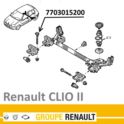 śruba belki tył Renault Clio II - pionowa - oryginał Renault 7703015200