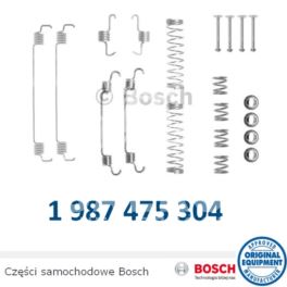 zestaw sprężynek hamulcowych tył Citroen C2/ C3, Peugeot 1007/ 208... Bosch - oryginał produkcji Bosch