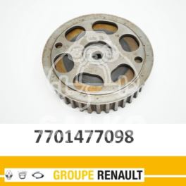 koło wałka rozrządu Renault 1,8-16v F4P (wydech) - oryginał Renault 7701477098