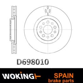 tarcza hamulcowa Citroen C8/ Peugeot 807 przód wentylowana 310/5śr. - hiszpański zamiennik Woking