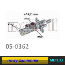 pompa hamulcowa Citroen Berlingo/ ... system Bosch - średnica 23,81mm - zamiennik włoski METELLI