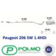 opaska tłumika Peugeot 206 SW końcowy (ocynk) - zamiennik polski POLMOSTRÓW