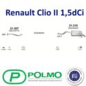 tłumik Renault CLIO II 1,5dCi końcowy - zamiennik polski Polmo