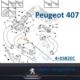 przewód powietrza Peugeot 407 1,6HDi intercooler/ rezonator górny (oryginał Peugeot)