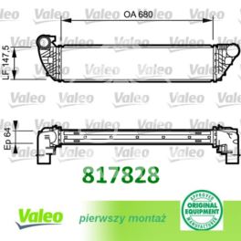 intercooler ESPACE IV/ LAGUNA II - francuski oryginał Valeo