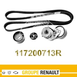 zestaw napinacza z paskiem rowkowanym Renault 1,9DCi F9Q 2001- AC/ALT (OEM Renault)