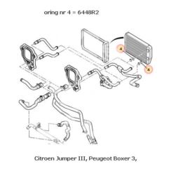 oring nagrzewnicy JUMPER III, BOXER 3, (oryginał Peugeot)