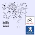 przewód turbiny Citroen, Peugeot 2,0HDi ciśnieniowy 90KM/110KM (oryginał Peugeot)