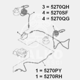 przewód LHM Citroen C5 przód regul/siłownik lewy metalowy (oryginał Citroen)