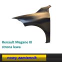 błotnik MEGANE III 2008- lewy przód plastik - nowy w zamienniku