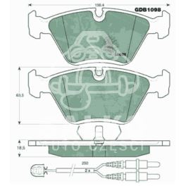 klocki hamulcowe Peugeot 605 3,0 ABS ATE (producent niemiecki TRW)