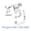 rezonator poboru powietrza Peugeot 206 1,9D DW8 (oryginał Peugeot)