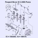 podkładka wtryskiwacza DIESEL PSA 2,2HDi PUMA (oryginał Peugeot)