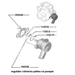 uszczelniacz elektrozaworu pompy paliwowej Citroen, Peugeot 2,0HDi/2,2HDi BOSCH (oryginał Peugeot)