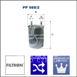 filtr paliwa Renault 1,5dCi/1,9dCi/2,0dCi 2008- - zamiennik polski Filtron