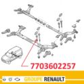 śruba belki tył Renault KANGOO I - pionowa - oryginał Renault 7703602257