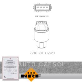 czujnik klimatyzacji Citroen, Peugeot 1/4" -2002 - zamiennik holenderski NRF