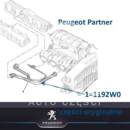 przewód olejowy Citroen/ Peugeot 1,6-16v TU5JP4 pokrywa zaworów/ obudowa filtra powietrza (oryginał Peugeot)