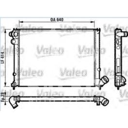 chłodnica Peugeot 406 1.6/1.8/1.8(16V)AC - francuski oryginał Valeo