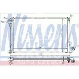 chłodnica Peugeot 406 1.6/1.8/1.8(16V)AC - zamiennik duński NISSENS