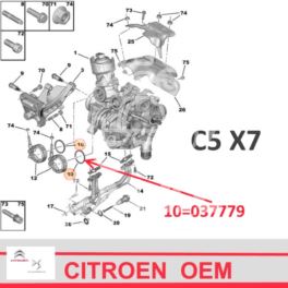 uszczelka turbosprężarki Citroen/ Peugeot 2,2HDi pod kolektor wydechowy - OE Citroen