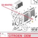 listwa błotnika JUMPER III / BOXER III do 2017 lewy bok/ przed tylne koło (L1) - OE Citroen