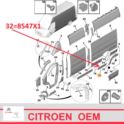 listwa błotnika JUMPER III / BOXER III do 2017 lewy bok/ przed tylne koło (dłuższy L3) OE Citroen