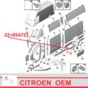 listwa błotnika JUMPER III / BOXER III do 2017 lewy bok/ przed tylne koło (L4) OE Citroen