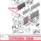 listwa błotnika JUMPER III / BOXER III do 2017 lewy bok/ przed tylne koło (średni L2)- OE Citroen