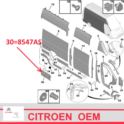 listwa błotnika JUMPER III / BOXER III do 2017 L2/ L3 prawy bok/ za tylne koło - OE Citroen