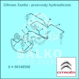 przewód LHM Citroen XANTIA korektor prz/z.bezp. 997 NFP (oryginał Citroen)