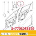 odbojnik drzwi tylnych Renault Modus - oryginał Renault 7703088109