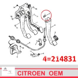 sprężyna pedału sprzęgła Citroen JUMPER / BOXER (oryginał Citroen)