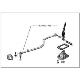 końcówka drążka zmiany biegów RENAULT lewar/s.b. - oryginał Renault