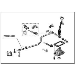 końcówka drążka zmiany biegów RENAULT lewar/s.b. - oryginał Renault