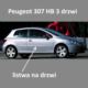 listwa drzwi Peugeot 307 prawa 3 drzwiowe gruntowana - nowa - oryginał Peugeot