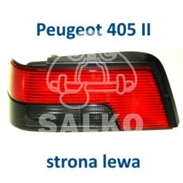 lampa tył Peugeot 405 sedan od 1992- lewa kpl - nowy oryginał Axo Scintex